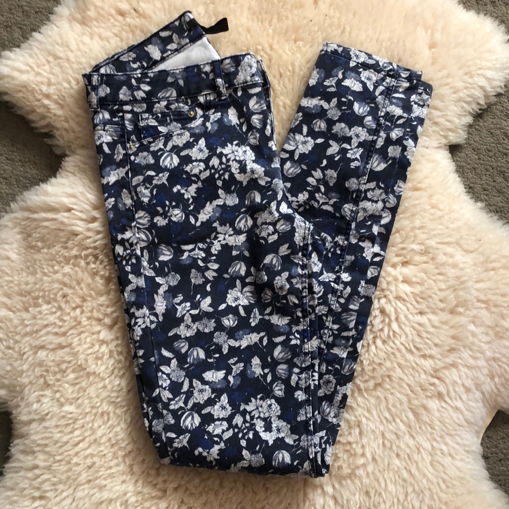 H&M floral denim size 8